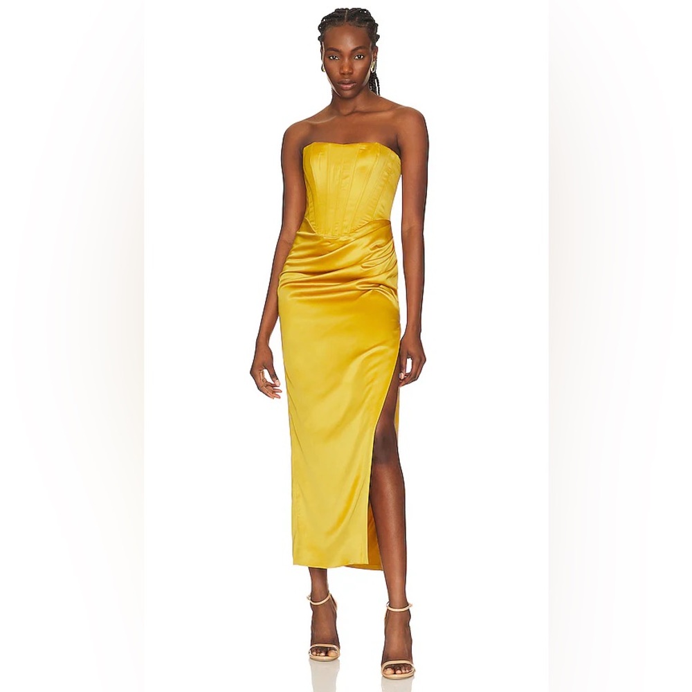 Bardot Everlasting Satin Midi Dress